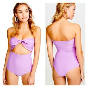 NWT Mikoh Lana Cut Out One Piece in Lilac XS